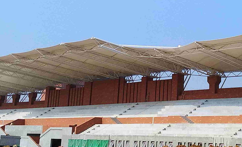 PVDF膜结构,公交车站膜结构,膜结构施工