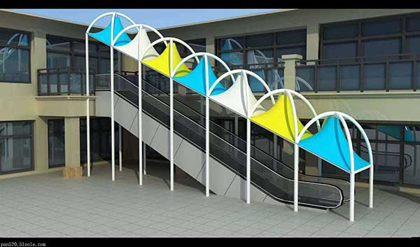 大巴车停车棚膜结构