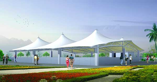 健身中心张拉膜