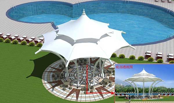 城市广场膜结构