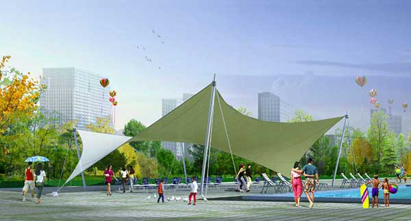 标志性小品膜结构