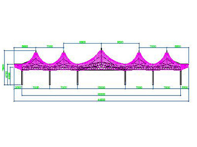 帽口膜结构设计CAD 图纸