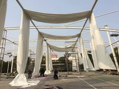 厂房膜结构安装