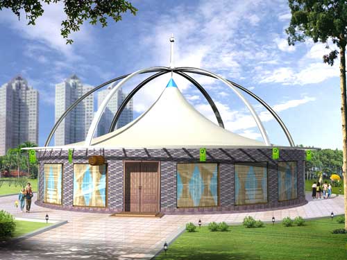 万达广场膜结构