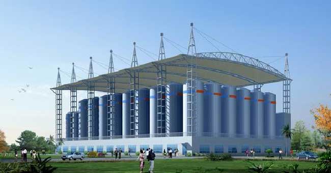 体育看台膜结构