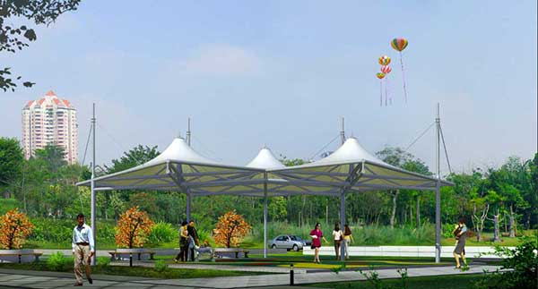 中法农业科技园项目湿地农业区景观膜结构