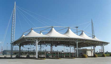 苏州大学文正学院体育看台膜结构