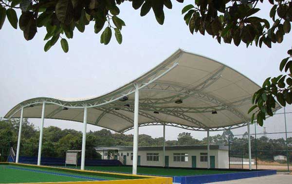 浙江杭州星野花苑北区、光明小区修建电动自行车膜结构停车棚工程