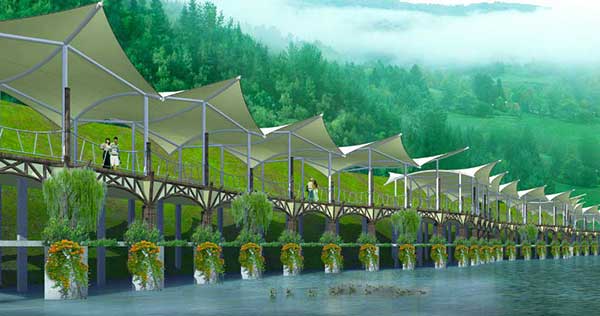 体育运动中心充气膜结构