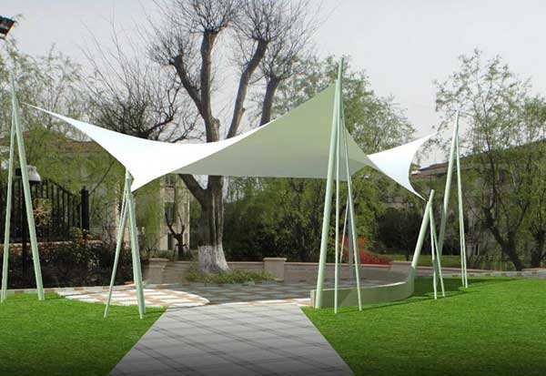 大巴车停车棚膜结构