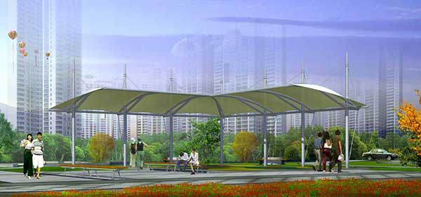 韶关市接待办公室韶州宾馆网球场膜结构