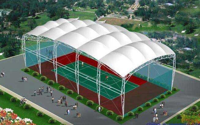 合肥市合作化路中学膜结构停车棚