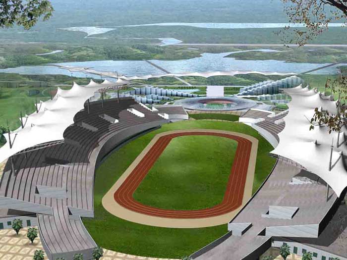 安徽合肥技师学院体育看台膜结构