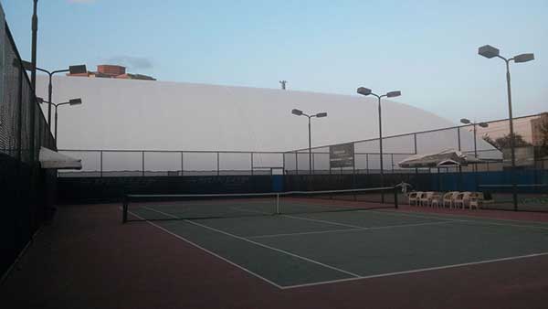 山东省银河伟业物业管理有限责任公司腊山苑膜结构车棚