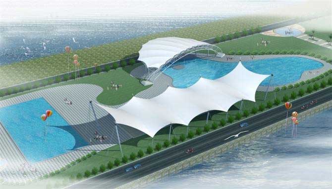 休息茶庄膜结构