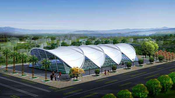 PTFE膜结构工程:专业施工,匠心独运