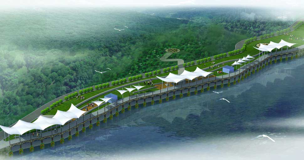 度假山庄膜结构