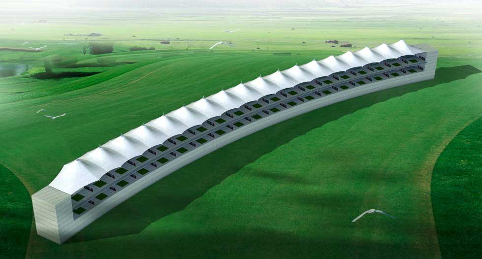 etfe膜结构工程图片