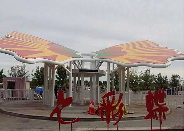 膜”法绘景，中材高新打造小区花园里的灵动空间